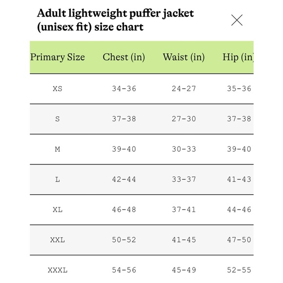 Primary Adult Unisex Midnight Black Puffer Jacket XL - Picture 3 of 3